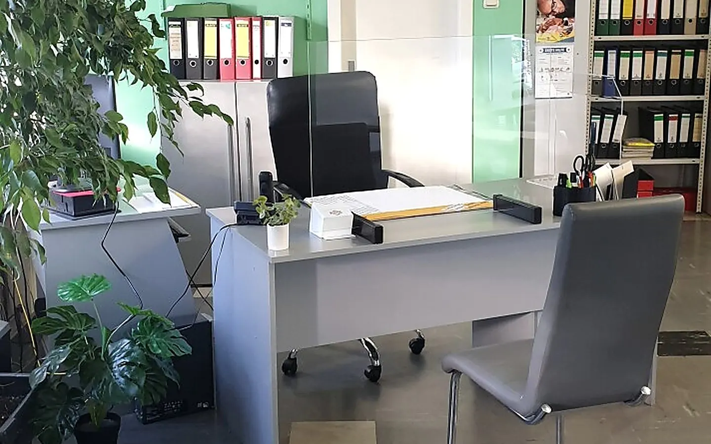 Beratungsplatz im Büro der Filiale Dorstfeld am Spickufer 5